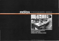 Revox 884-TEACHER-Owners-Manual